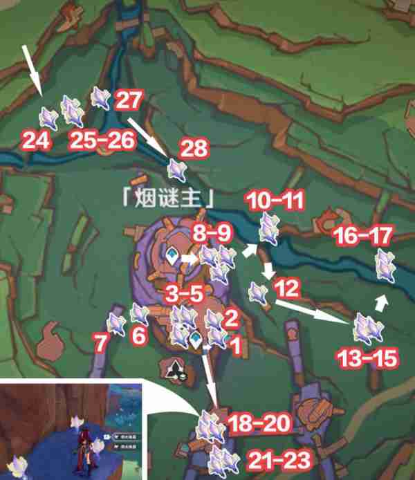 《原神》微光角菌材料最高效采集路线一览