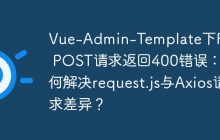 Vue-Admin-Template下Flask POST请求返回400错误：如何解决request.js与Axios请求差异？