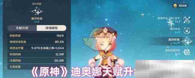 《原神》迪奥娜天赋升级推荐