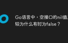 Go语言中，空接口的nil值比较为什么有时为false？