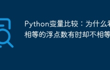 Python变量比较：为什么看似相等的浮点数有时却不相等？
