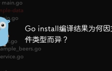 Go install编译结果为何因文件类型而异？