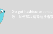 Go get hashicorp/consul失败：如何解决编译链接错误？