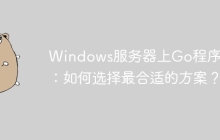 Windows服务器上Go程序部署：如何选择最合适的方案？