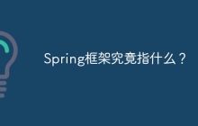 Spring框架究竟指什么？