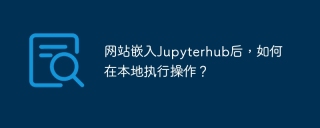 网站嵌入Jupyterhub后，如何在本地执行操作？