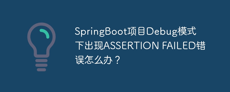 SpringBoot项目Debug模式下出现ASSERTION FAILED错误怎么办?