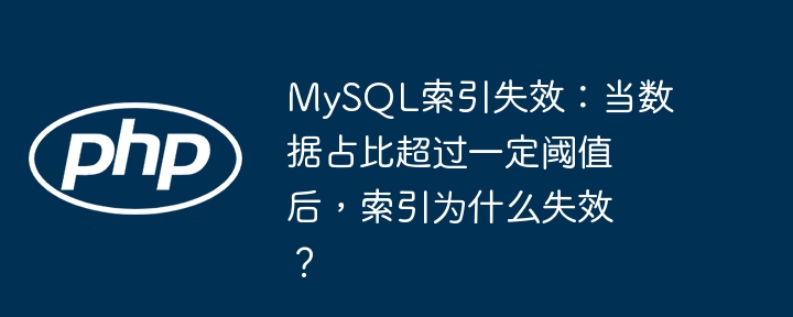 mysql索引失效：当数据占比超过一定阈值后，索引为什么失效？
