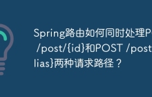 Spring路由如何同时处理POST /post/{id}和POST /post/{alias}两种请求路径？