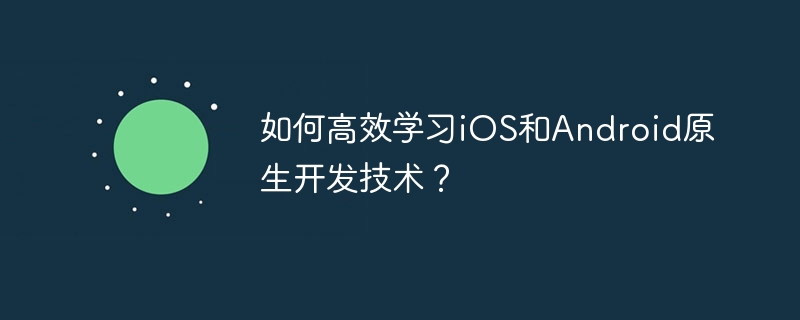 如何高效学习iOS和Android原生开发技术？