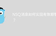 NSQ消息如何实现有效期管理？