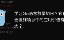 学习Go语言前景如何？它在基础设施项目中的应用价值有多大？