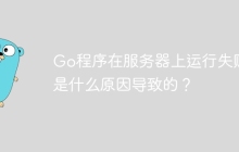 Go程序在服务器上运行失败，是什么原因导致的？