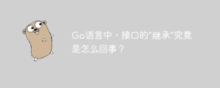 Go语言中，接口的“继承”究竟是怎么回事？