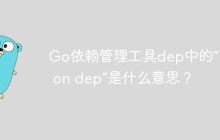 Go依赖管理工具dep中的“hack on dep”是什么意思？
