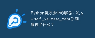 Python类方法中的解包：X, y = self._validate_data() 到底做了什么？