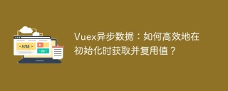 Vuex异步数据：如何高效地在初始化时获取并复用值？