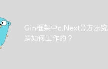 Gin框架中c.Next()方法究竟是如何工作的？