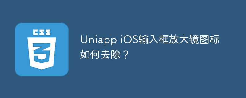 Uniapp iOS输入框放大镜图标如何去除?