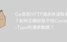 Go语言HTTP请求体读取失败？如何正确获取不同Content-Type的请求数据？