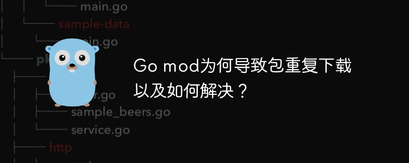 go mod为何导致包重复下载以及如何解决？