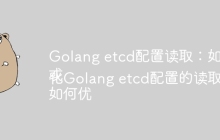 Golang etcd配置读取：如何实现实时更新？
或
如何优化Golang etcd配置的读取策略以实现实时更新？