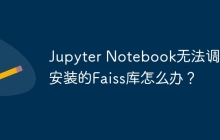 Jupyter Notebook无法调用已安装的Faiss库怎么办?