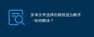 安卓文件选择后路径变为数字，如何解决？