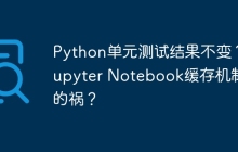 Python单元测试结果不变?Jupyter Notebook缓存机制惹的祸?