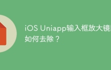 iOS Uniapp输入框放大镜图标如何去除？