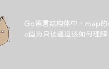 Go语言结构体中，map的value值为只读通道该如何理解？