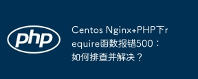 Centos Nginx+PHP下require函数报错500：如何排查并解决？