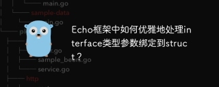 Echo框架中如何优雅地处理interface类型参数绑定到struct？