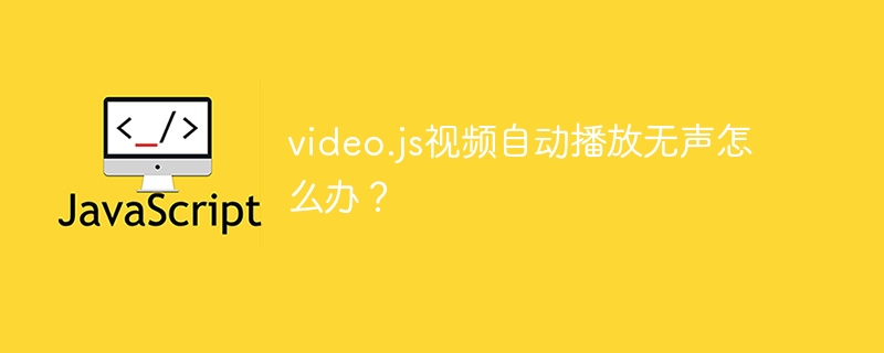 video.js视频自动播放无声怎么办？