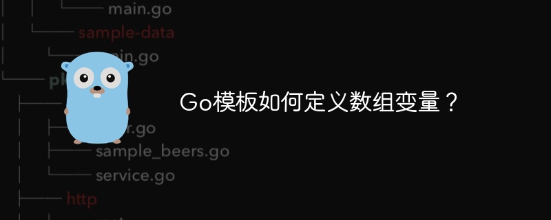go模板如何定义数组变量？
