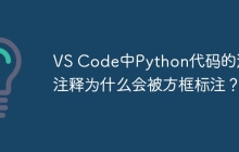 VS Code中Python代码的汉字注释为什么会被方框标注？