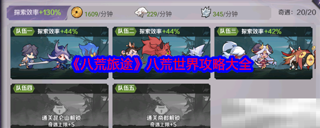 《八荒旅途》八荒世界攻略大全