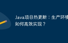 Java项目热更新：生产环境下如何高效实现？