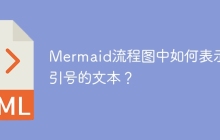 Mermaid流程图中如何表示带引号的文本？