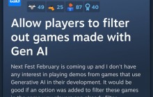 玩家呼吁Steam添加功能 過濾AI生成的游戲