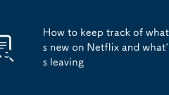 So verfolgen Sie, was auf Netflix neu ist und was verlassen wird