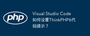 visual studio code如何设置thinkphp6代码提示?