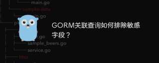 GORM关联查询如何排除敏感字段？