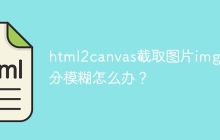 html2canvas截取图片img部分模糊怎么办？