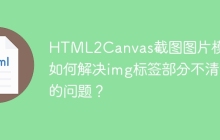 HTML2Canvas截图图片模糊？如何解决img标签部分不清晰的问题？
