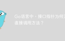 Go语言中，接口指针为何无法直接调用方法？