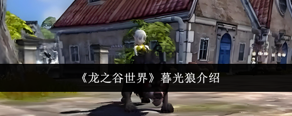 《龙之谷世界》暮光狼介绍