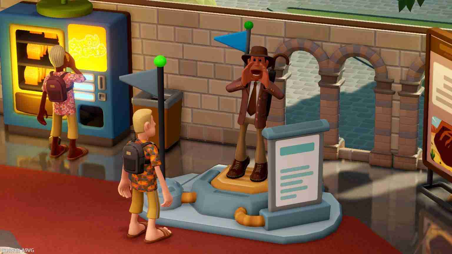 《双点博物馆》游戏元素“导览活动”与“分析展示品”