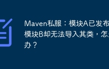 Maven私服：模块A已发布，模块B却无法导入其类，怎么办？