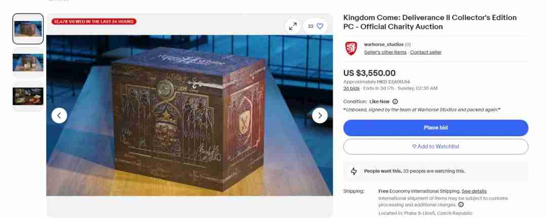 《天国:拯救2》参加慈善拍卖会 可获得典藏版游戏